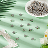 80Pcs Tibetan Style Alloy Tube Bails FIND-LP0007-06-1