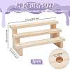 3-Layer Detachable Wood Display Riser Stands for Lollipops Ice Cream ODIS-WH0078-25B-2