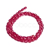 Lab Grown Red Corundum Beads Strands GG-CBAC488-01A-4