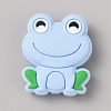 Frog Food Grade Eco-Friendly Silicone Focal Beads SIL-WH0006-29D-1