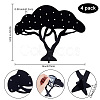 Opaque Acrylic Earring Display Tree EDIS-WH0030-12-2