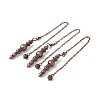 Rack Plating Brass Cable Chain Pointed Dowsing Pendulums HJEW-G016-02R-1
