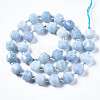 Natural White Jade Beads Strands G-T132-049C-2