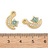 304 Stainless Steel Rhinestone Pendants STAS-L308-02C-G-3