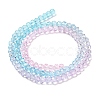 Transparent Painted Glass Beads Strands DGLA-A034-T3mm-A22-5
