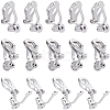 24Pcs Brass Clip-on Earring Findings FIND-SC0013-11P-1