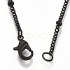 Brass Coated Iron Curb Chain Necklace Making MAK-T006-02A-3