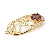 Brass with K9 Glass & Rhinestone Pendants KK-C024-05KCG-01-3