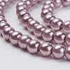 Eco-Friendly Glass Pearl Beads Strands HY-A008-10mm-RB085-3