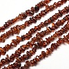 Natural Garnet Chip Bead Strands G-M205-73-1
