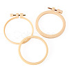 Plastic Imitation Bamboo Cross Stitch Embroidery Hoops TOOL-TADJ0001-03B-2