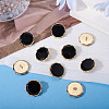 10Pcs Alloy Resin Shank Buttons BUTT-TA0001-36A-5