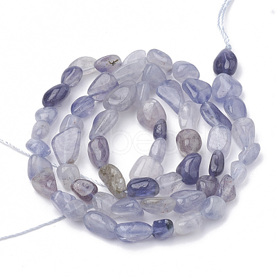 Natural Iolite Beads Strands G-S340-08-1