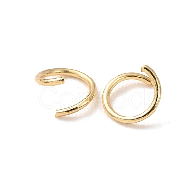 Brass Open Jump Rings KK-G604-08G-18-1