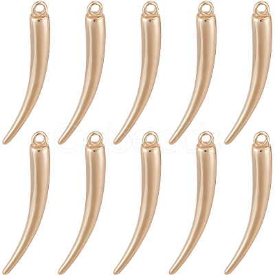 10Pcs Brass Pendants KK-BBC0017-57-1