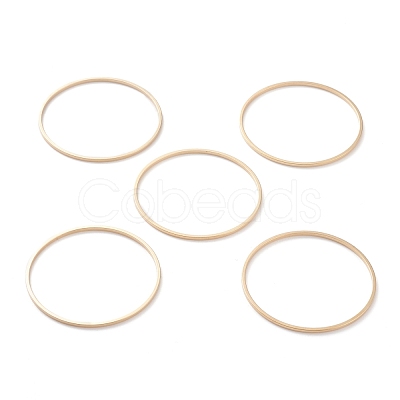 Brass Linking Rings KK-Y003-03K-G-1