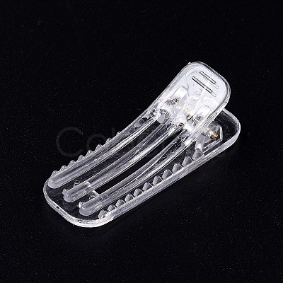 Transparent Plastic Alligator Hair Clips PHAR-F016-04-1