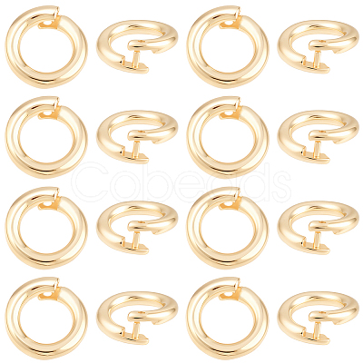 20Pcs Brass Open Jump Rings KK-BBC0023-10B-1