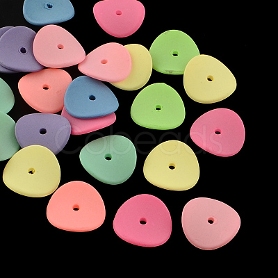 Spray Painted Fluorescent Acrylic Beads MACR-R554-17-1