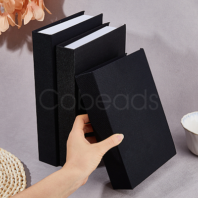3Pcs 3 Styles Linen/Cotton Model Simulation Book AJEW-DC0003-80-1