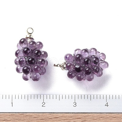 Autumn Theme Resin Pendants KY-I007-46-1