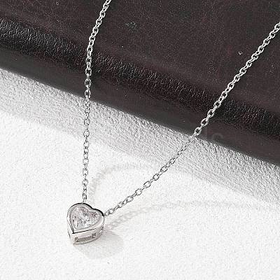 304 Stainless Steel Pendant Necklaces X-NJEW-O108-14P-1
