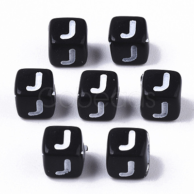 Opaque Acrylic Beads X-SACR-N002-01J-1