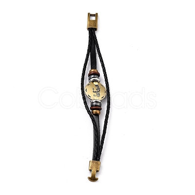 Braided Leather Cord Retro Multi-strand Bracelets LS-BJEW-L616-20D-1