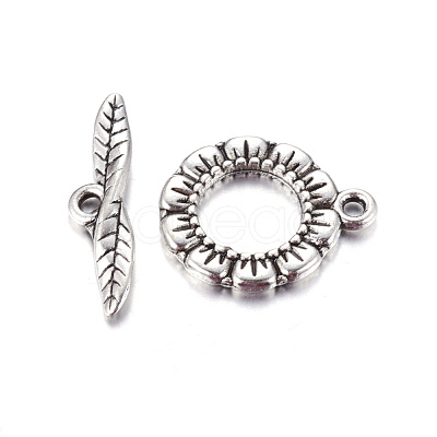 Tibetan Style Toggle Clasps LF11359Y-1