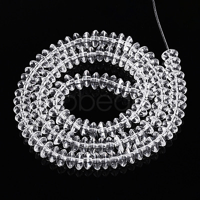 Transparent Glass Beads Strands GLAA-T025-6mm-07B-1