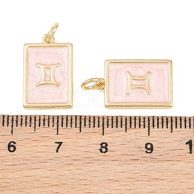 Brass Enamel Pendants KK-CBA62C2-01J-1