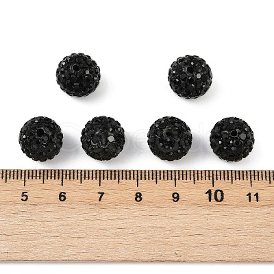Polymer Clay Rhinestone Beads RB-C1438-12mm-A02-1