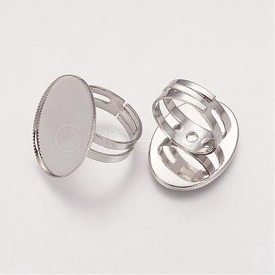 Brass Pad Ring Bases KK-B648-P-1