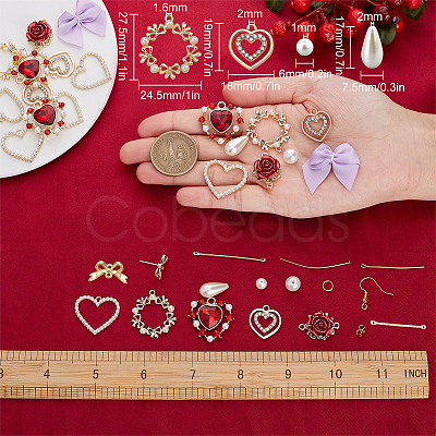 DIY Imitation Pearl Earring Making Kit DIY-SC0019-31-1