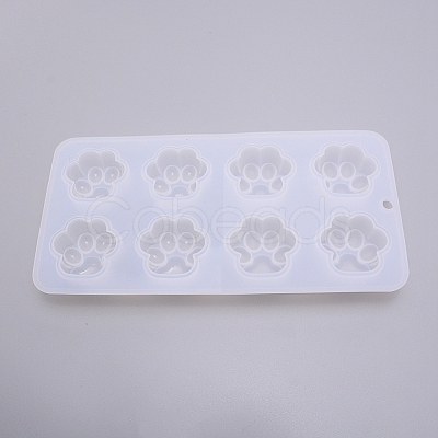 Cat Footprint Silicone Molds DIY-WH0203-30-1