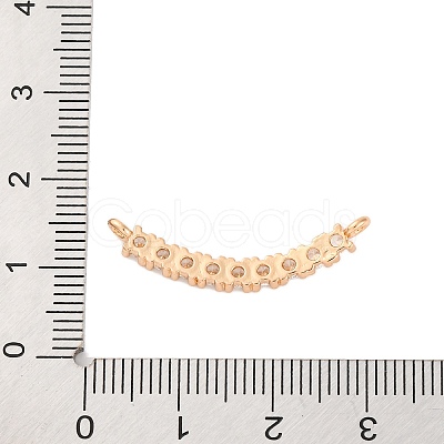 Brass Micro Pave Clear Cubic Zirconia Pendants X-KK-C076-21G-1