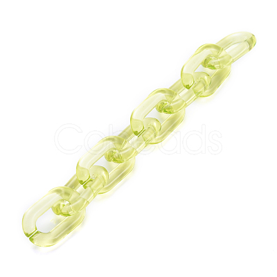 Handmade Transparent Acrylic Cable Chains AJEW-JB00563-04-1