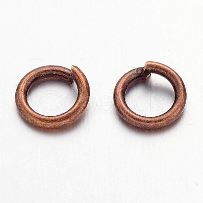 Open Jump Rings Brass Jump Rings JRC6MM-R-1