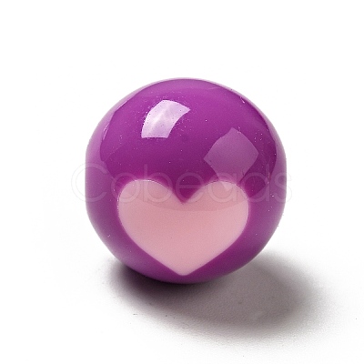 Two Tone Opaque Acrylic Beads LS-SACR-K003-02D-1