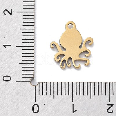 Ion Plating(IP) 201 Stainless Steel Charms X-STAS-A101-01B-02G-1