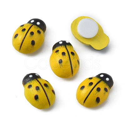 Spray Painted Wood Cabochons WOOD-WH0024-119A-1