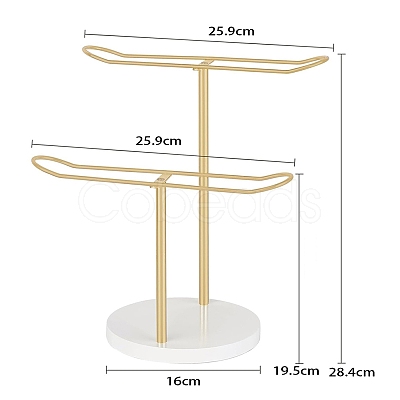 2-Tier T Shaped Iron Hair Band Display Stands PW-WGA11D5-01-1