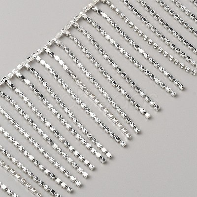 Iron with Glass Rhinestone Cup Chain CH-TAC0006-02-1