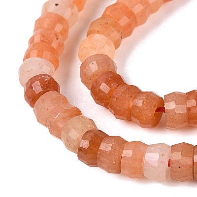 Natural Red Aventurine Beads Strands LS-G-Q606-46A-06-1