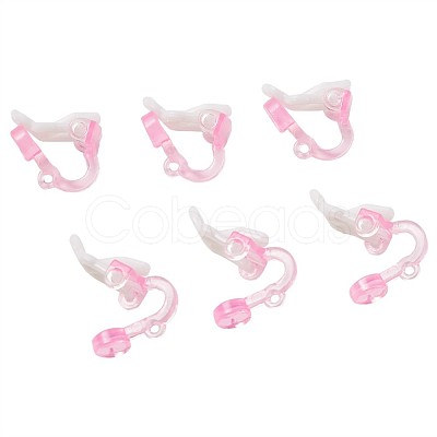 Plastic Clip-on Earring Findings FIND-Q001-02-1