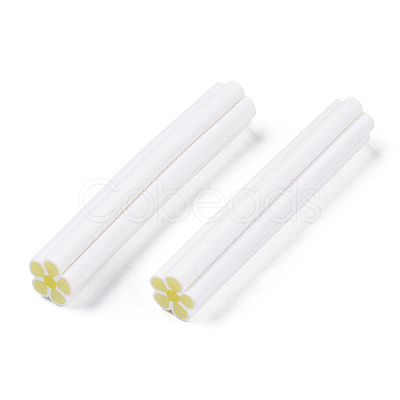 Luminous Handmade Five Petal Flower Polymer Clay Canes CLAY-T016-85F-1