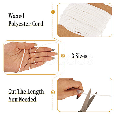 60M 3 Styles Eco-Friendly Korean Waxed Polyester Cord YC-TA0001-11A-1