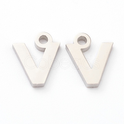 Non-Tarnish 304 Stainless Steel Charms STAS-G244-01N-1