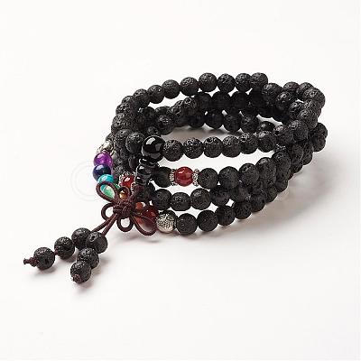 Yoga Chakra Jewelry BJEW-G554-05E-1