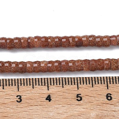 Synthetic Goldstone Heishi Beads Strands LS-G-A299-A03-01-1